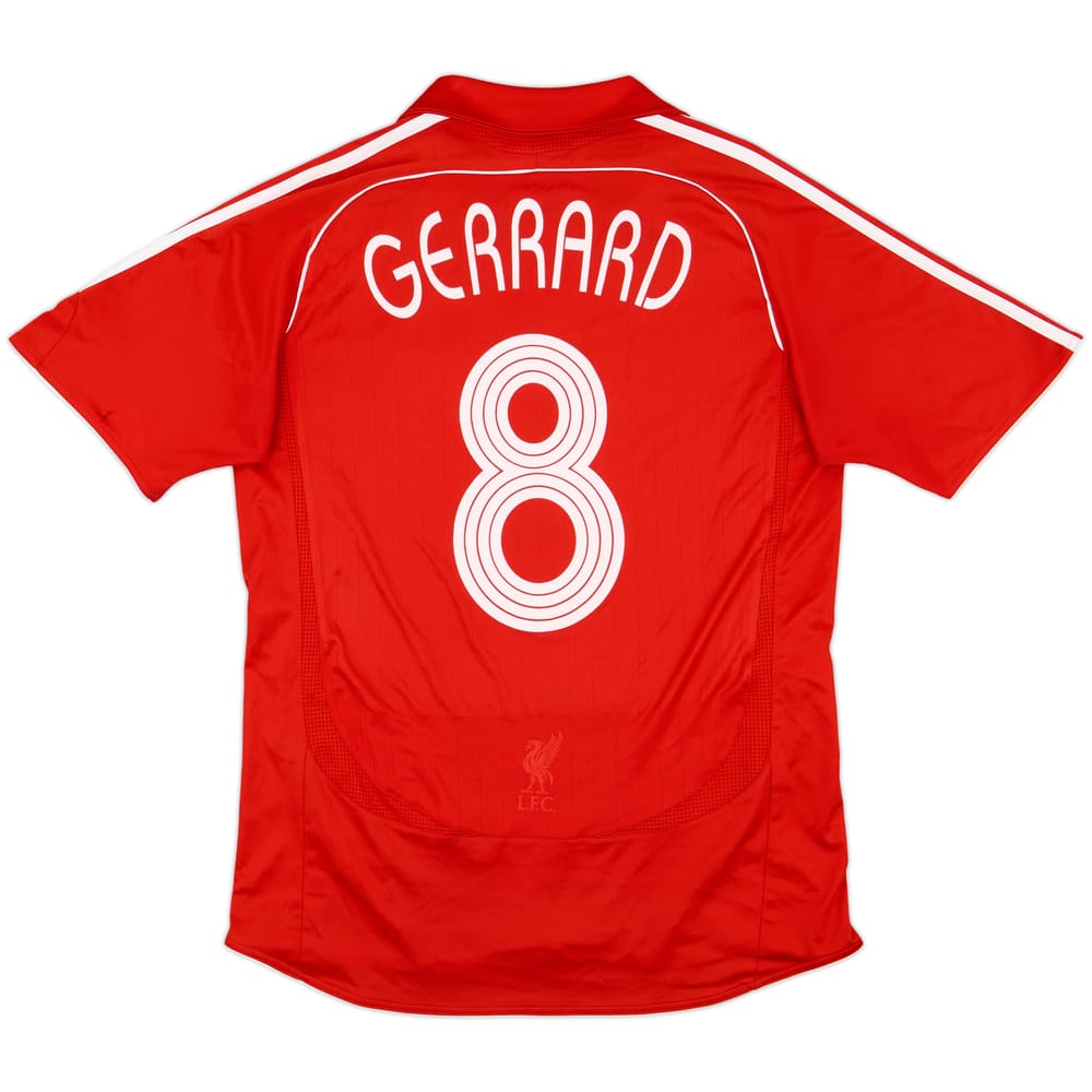 2006-08 Liverpool Home Shirt Gerrard #8 - 7/10 - (L)