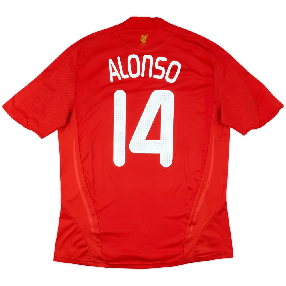 2008-10 Liverpool Home Shirt Alonso #14 - 8/10 - (L)