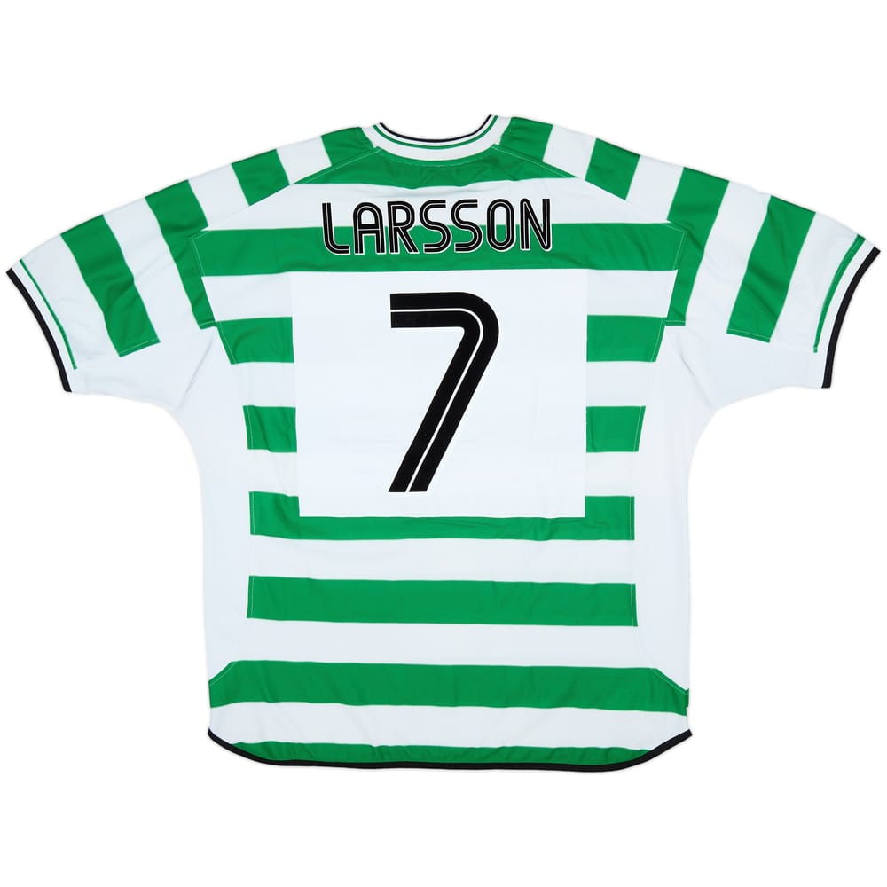 2001-03 Celtic Home Shirt Larsson #7 - 7/10 - (XXL)