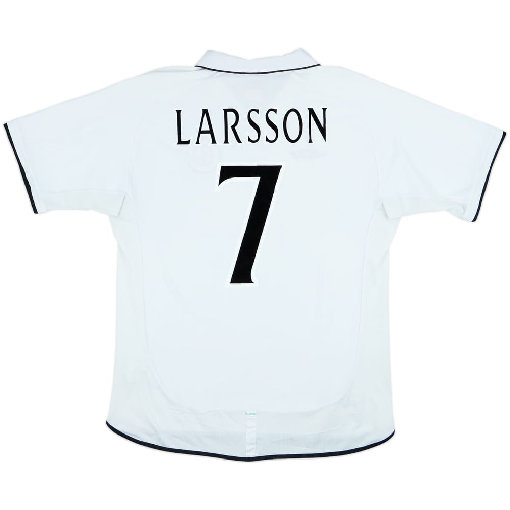 2001-02 Celtic Away Shirt Larsson #7 - 7/10 - (XL)
