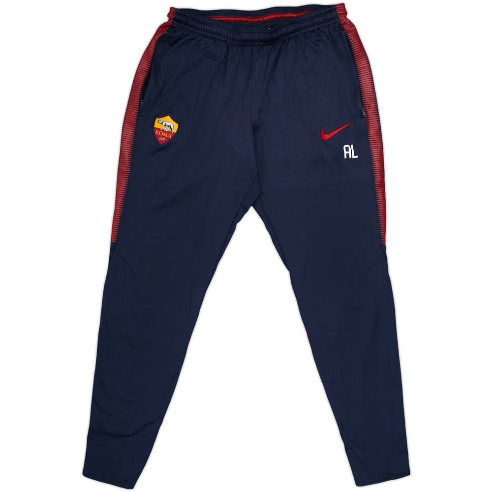 2017-18 Roma Nike Staff Issue Track Pants/Bottoms 'AL' - 9/10 - (M)