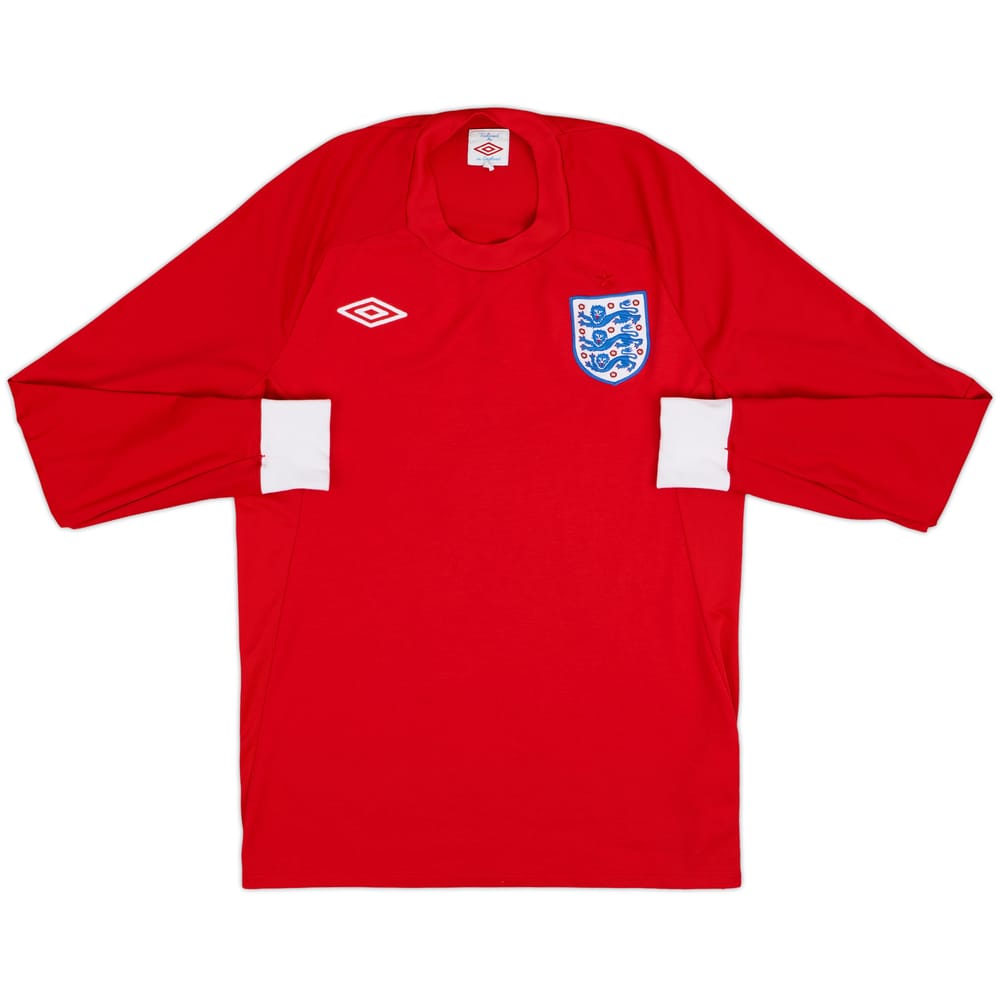 2010-11 England Away L/S Shirt - 9/10 - (S)