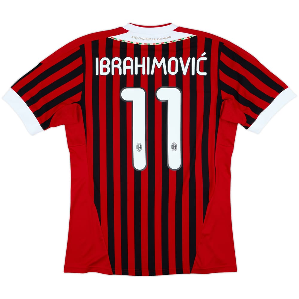 2011-12 AC Milan Home Shirt Ibrahimovic #11 - 10/10 - (M)