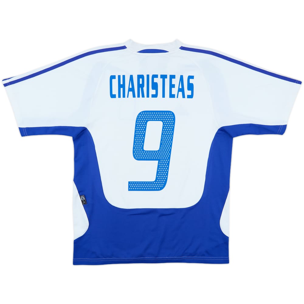 2004-06 Greece Away Shirt Charisteas #9 - 8/10 - (S)