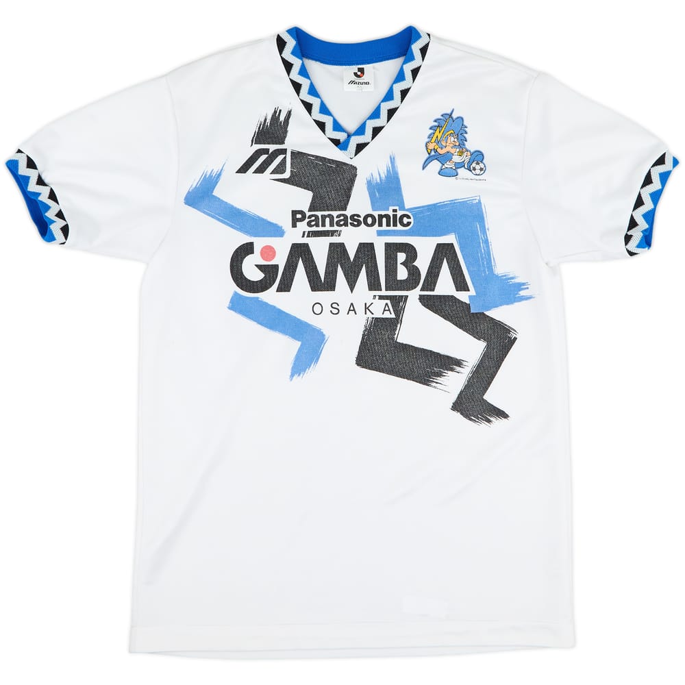 1993-95 Gamba Osaka Mizuno Training Shirt - 8/10 - (M/L)