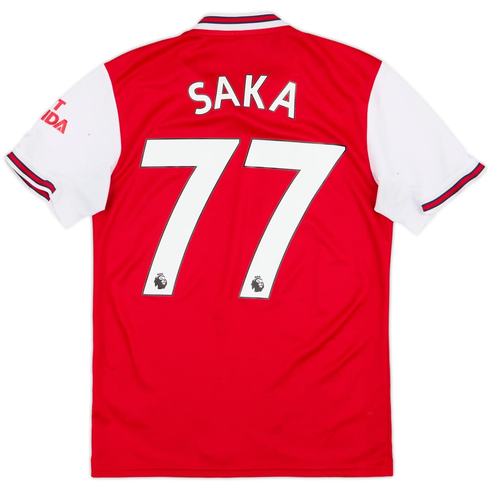 2019-20 Arsenal Home Shirt Saka #77 - 6/10 - (XS)