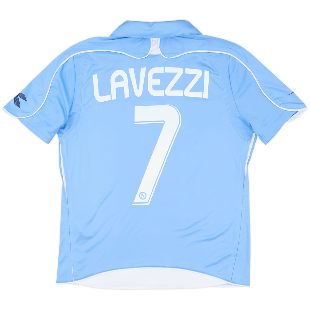 2008-09 Napoli Basic Home Shirt Lavezzi #7 - 6/10 - (S)