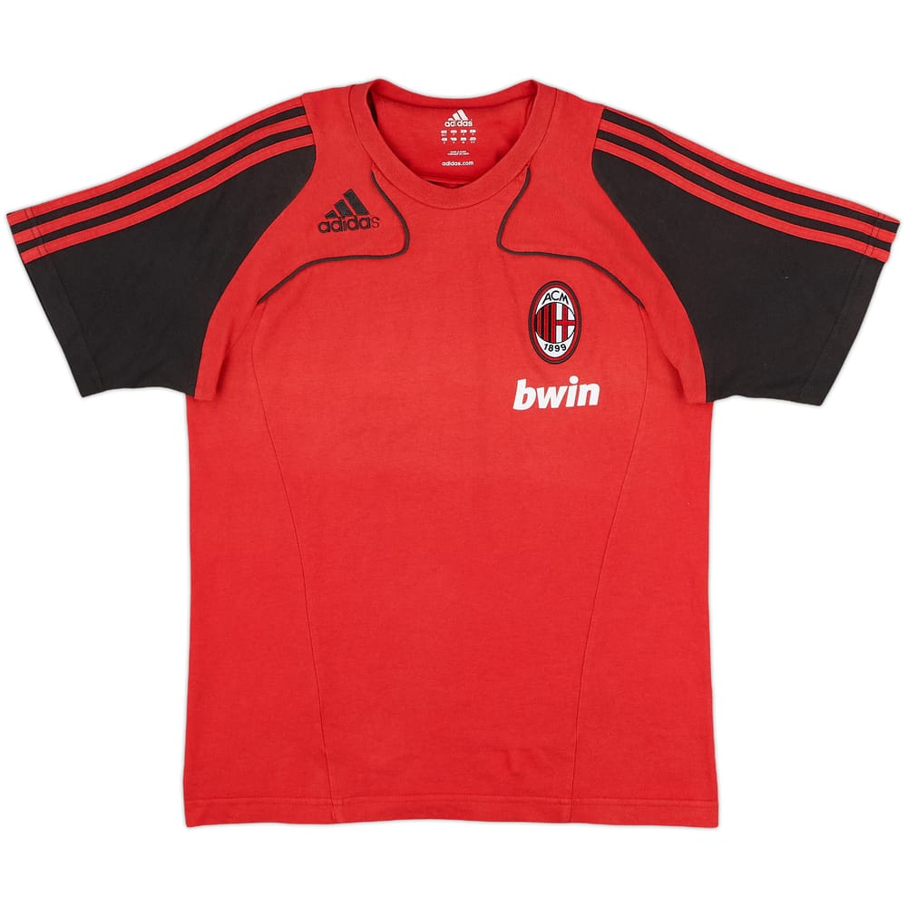 2008-09 AC Milan adidas Cotton Tee - 9/10 - (S)