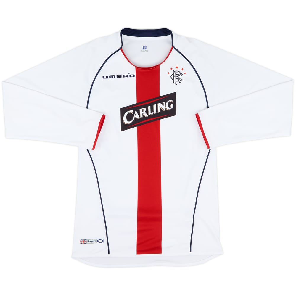 2005-06 Rangers Away L/S Shirt - 8/10 - (M.Boys)