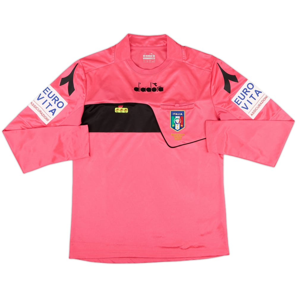 2017-18 Italy Diadora Referee L/S Shirt - 9/10 - (M)