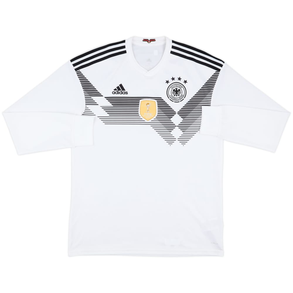 2018-19 Germany Home L/S Shirt - 9/10 - (M)