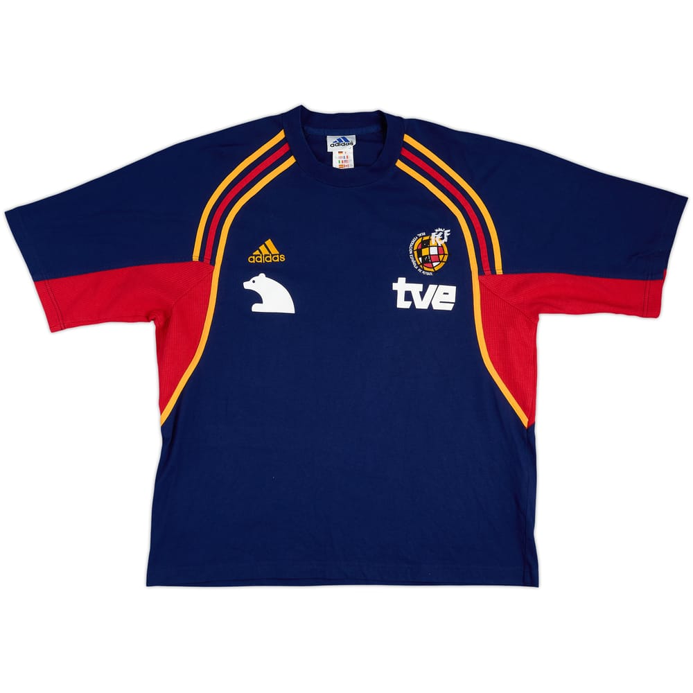 1998-00 Spain Player Issue adidas Training Shirt - 8/10 - (XXL)