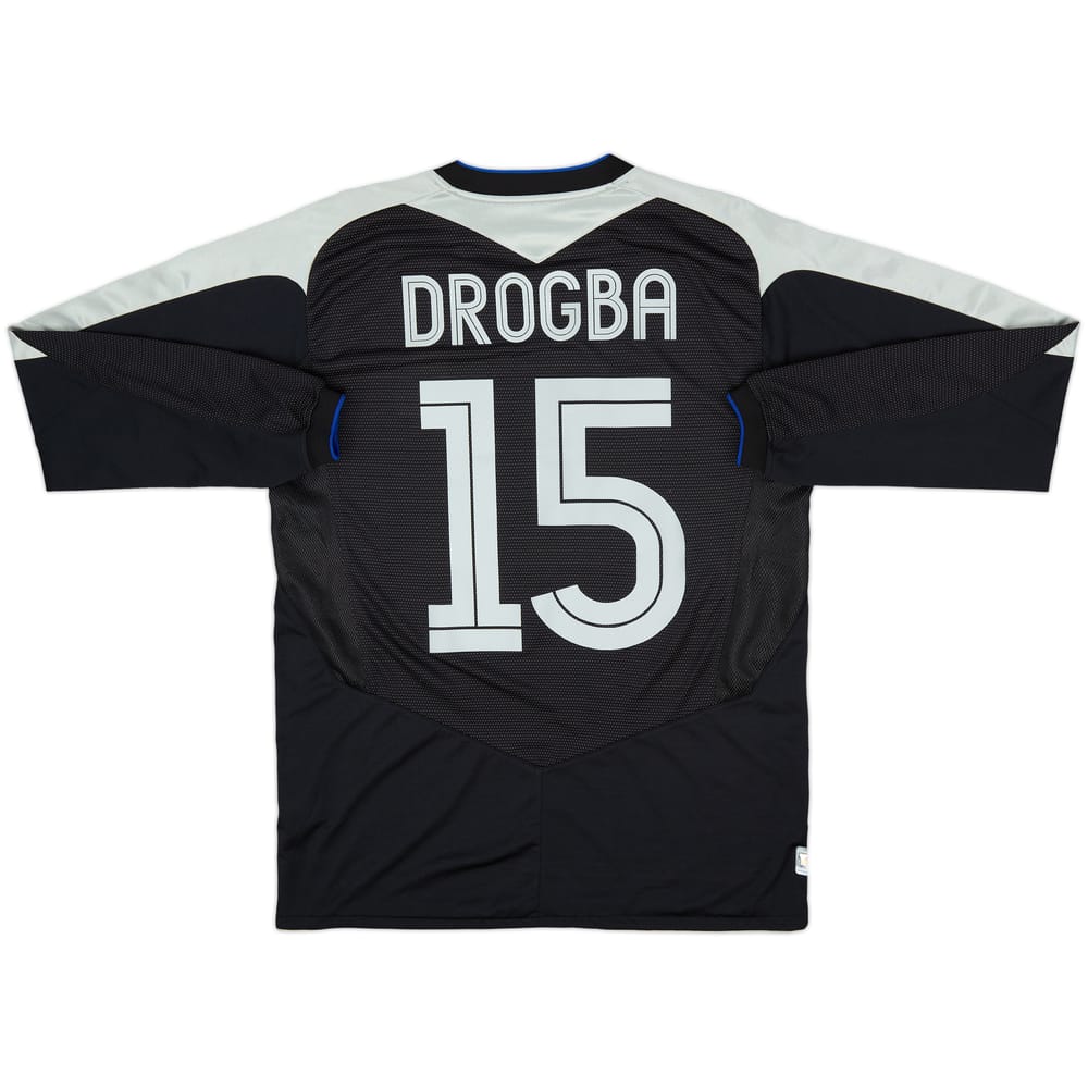 2004-05 Chelsea Away L/S Shirt Drogba #15 - 6/10 - (S)