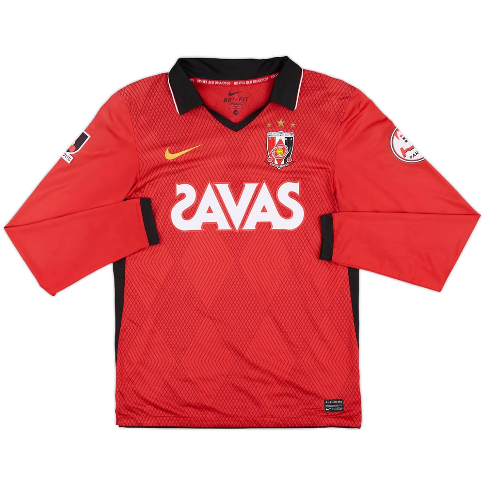 2011-12 Urawa Red Diamonds Home L/S Shirt - 9/10 - (M)
