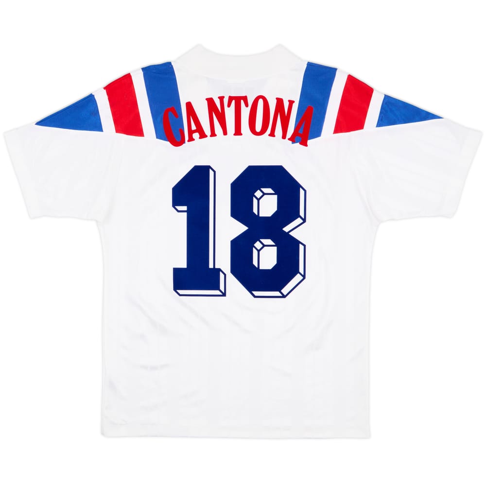 1992-94 France Away Shirt Cantona #18 - 9/10 - (L)