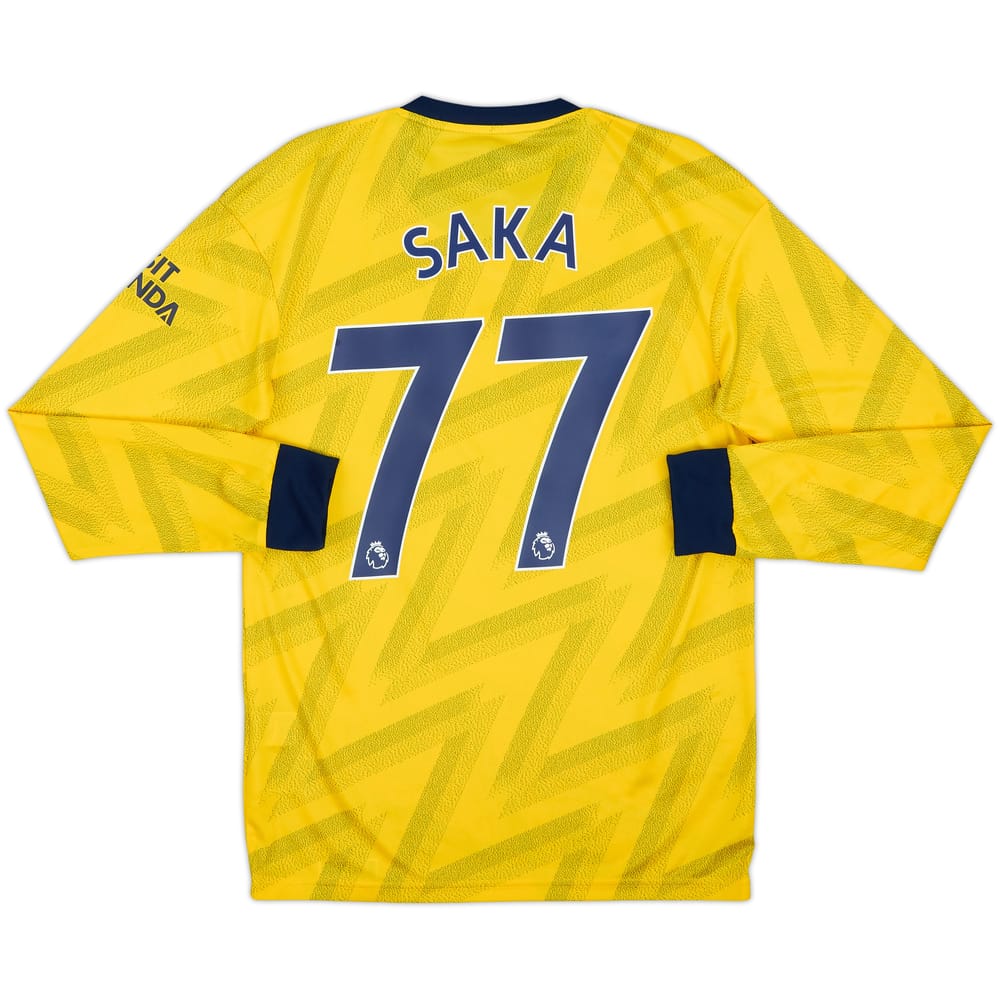 2019-20 Arsenal Away L/S Shirt Saka #77 (S)