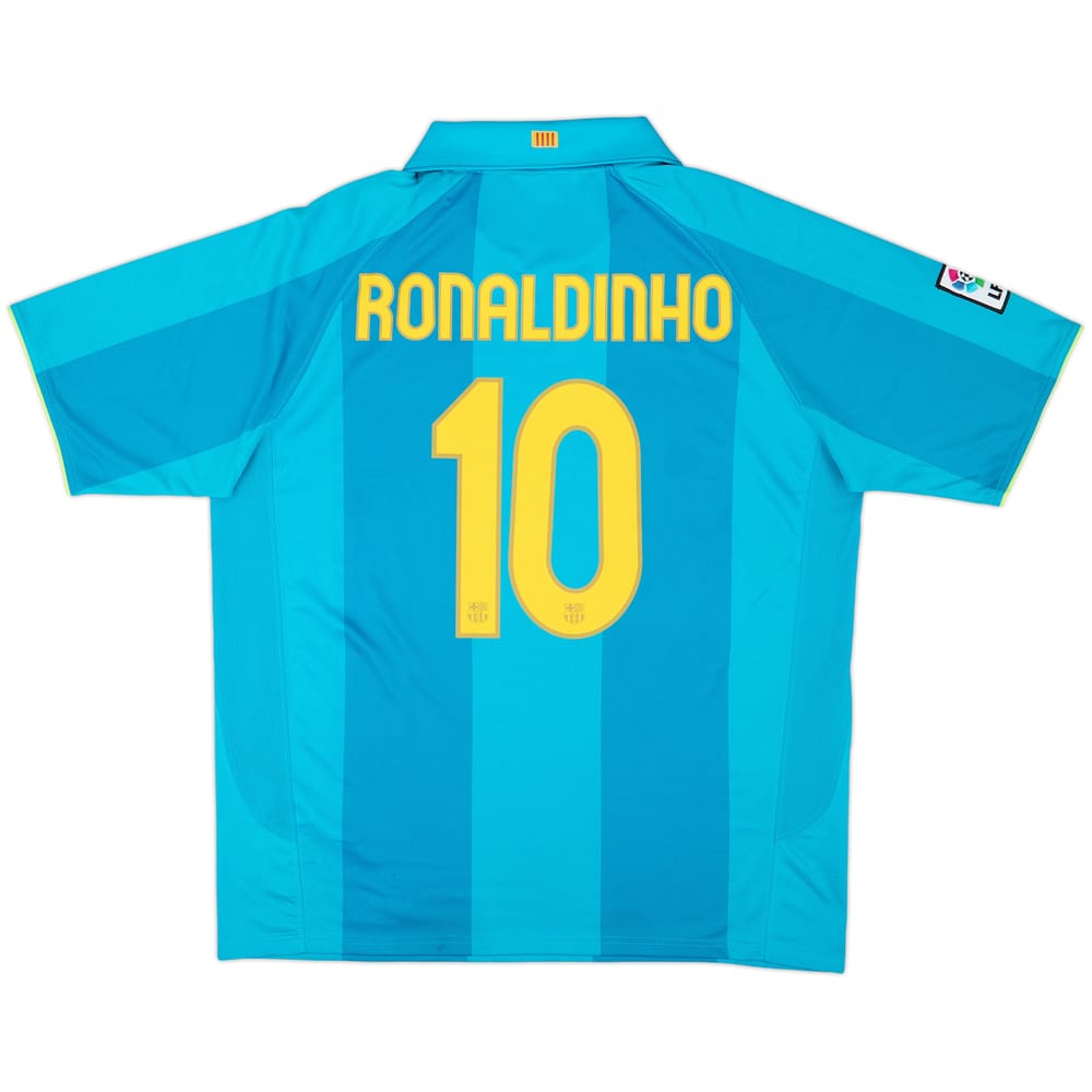 2007-09 Barcelona Away Shirt Ronaldinho #10 - 8/10 - (XL)