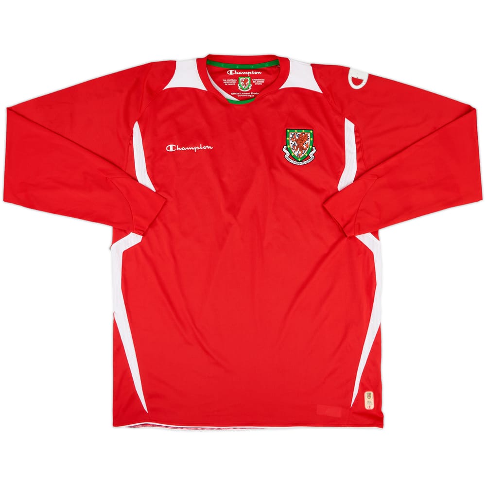 2008-10 Wales Home L/S Shirt - 8/10 - (XL)