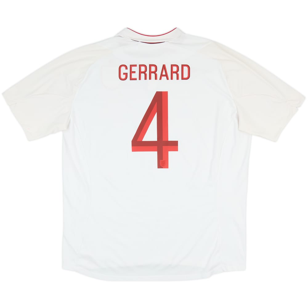 2012-13 England Home Shirt Gerrard #4 - 8/10 - (3XL)
