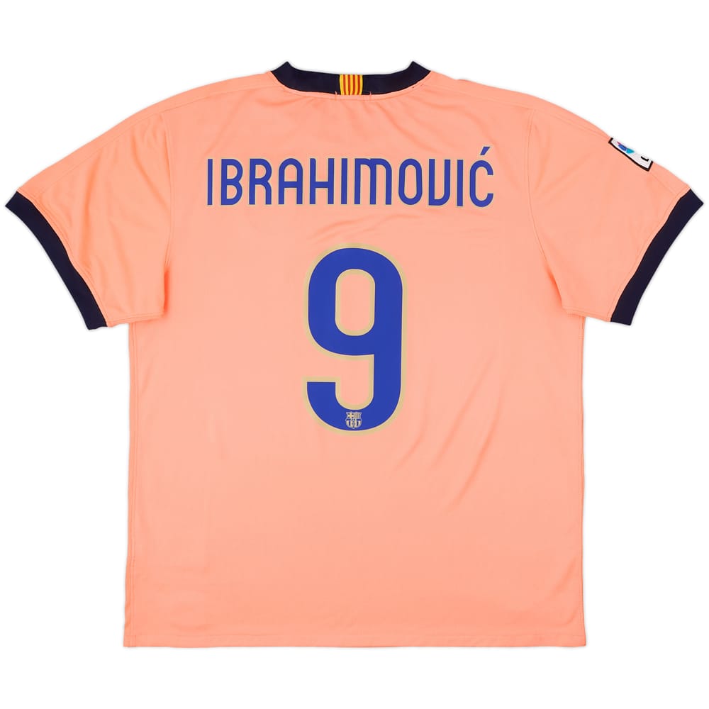 2009-10 Barcelona Away Shirt Ibrahimovic #9 - 8/10 - (XL)