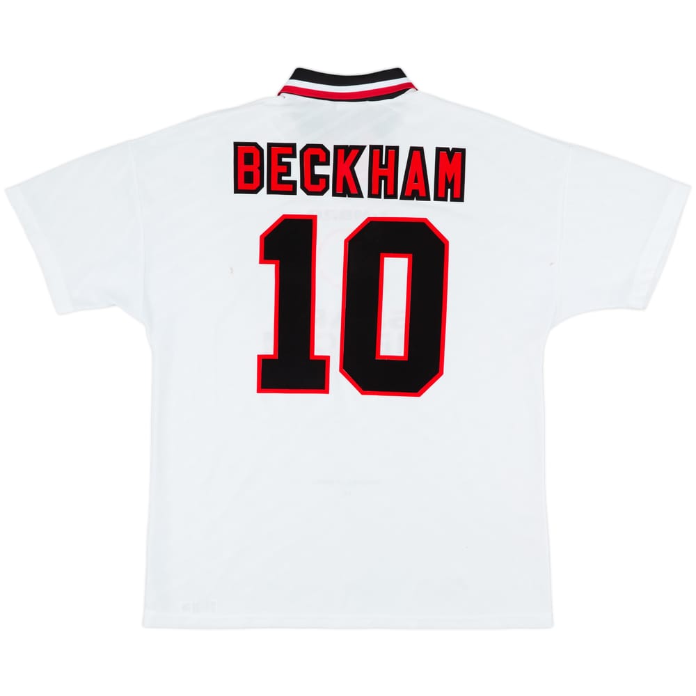 1996-97 Manchester United Away Shirt Beckham #10 - 8/10 - (XL)
