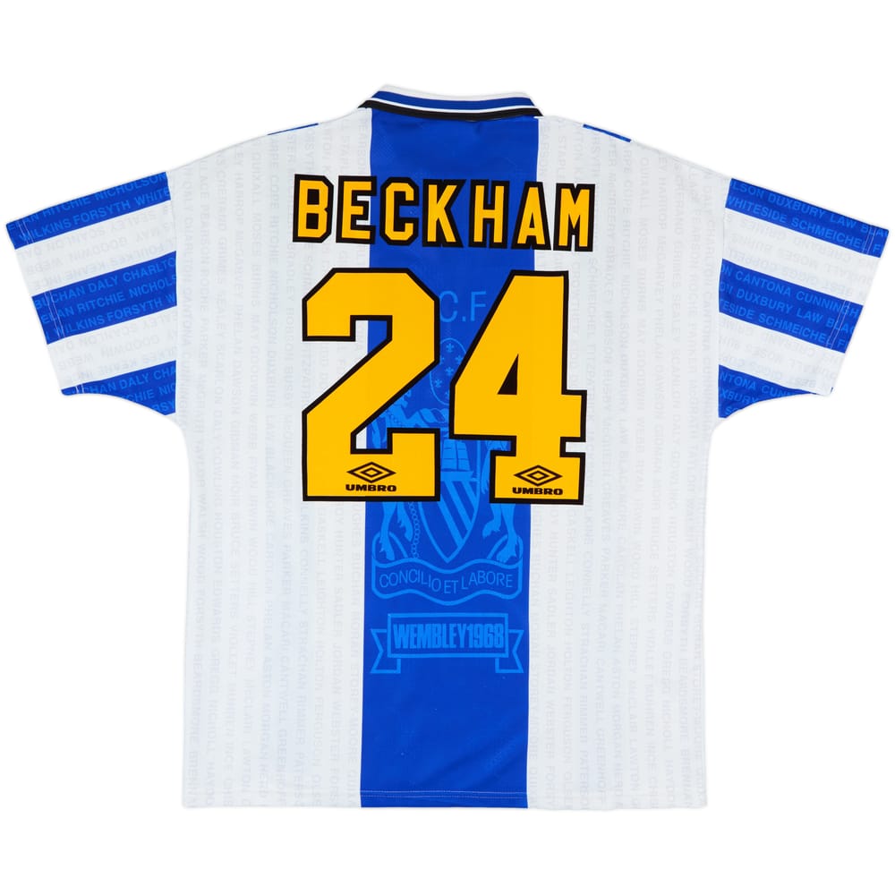 1994-96 Manchester United Third Shirt Beckham #24 - 8/10 - (XL)