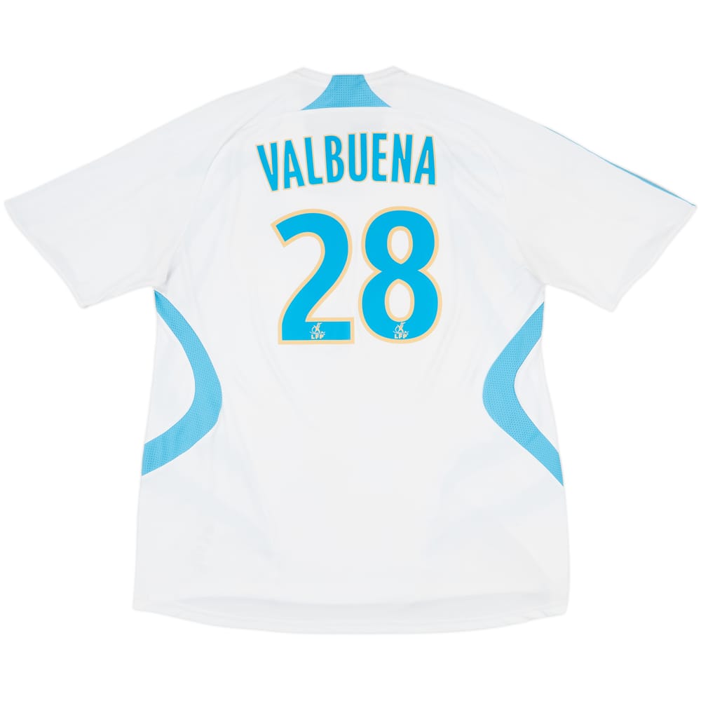 2007-08 Olympique Marseille Home Shirt Valbuena #28 - 7/10 - (XL)