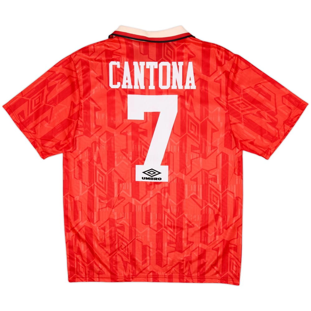 1992-94 Manchester United Home Shirt Cantona #7 - 8/10 - (M)