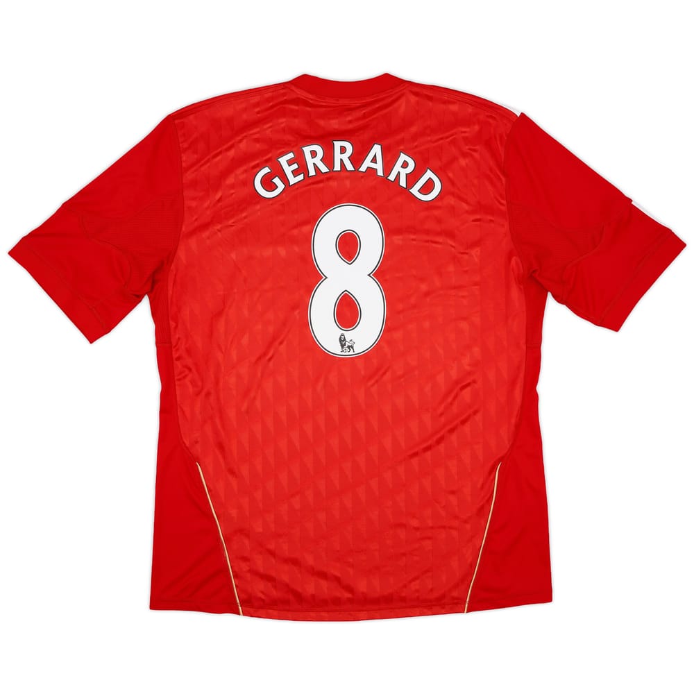 2010-12 Liverpool Home Shirt Gerrard #8 - 8/10 - (S)