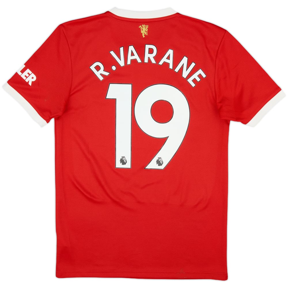 2021-22 Manchester United Home Shirt Varane #19 - 9/10 - (S)