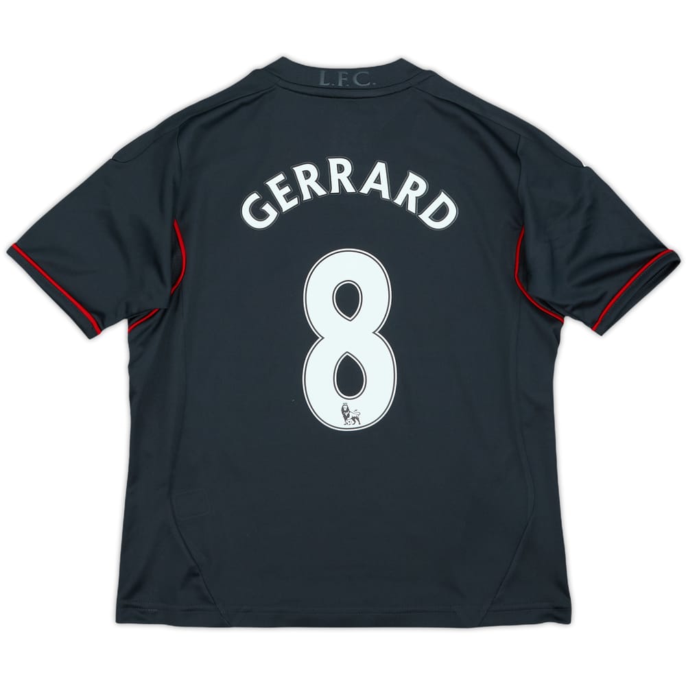 2011-12 Liverpool Away Shirt Gerrard #8 - 8/10 - (S.Boys)