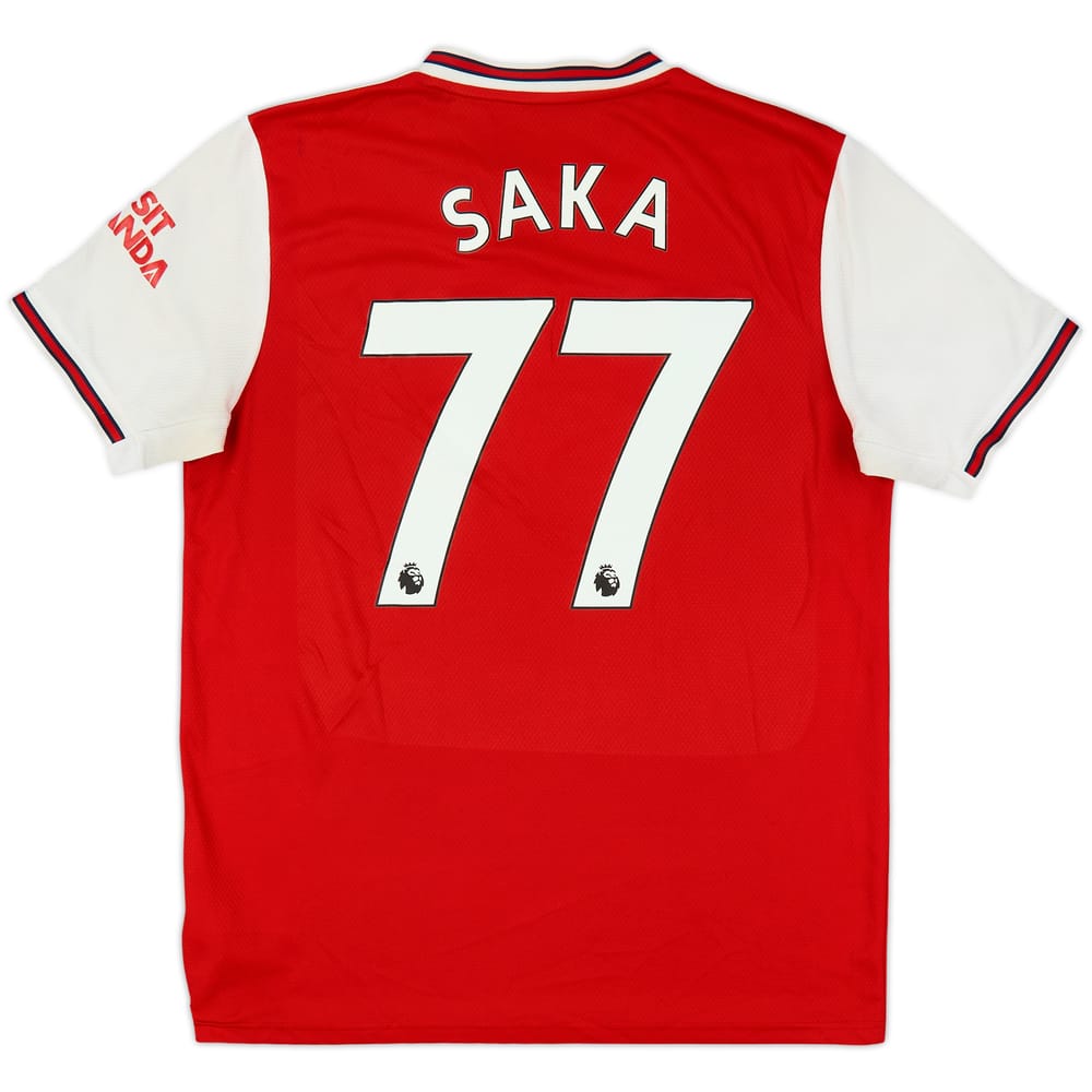 2019-20 Arsenal Home Shirt Saka #77 - 5/10 - (L)