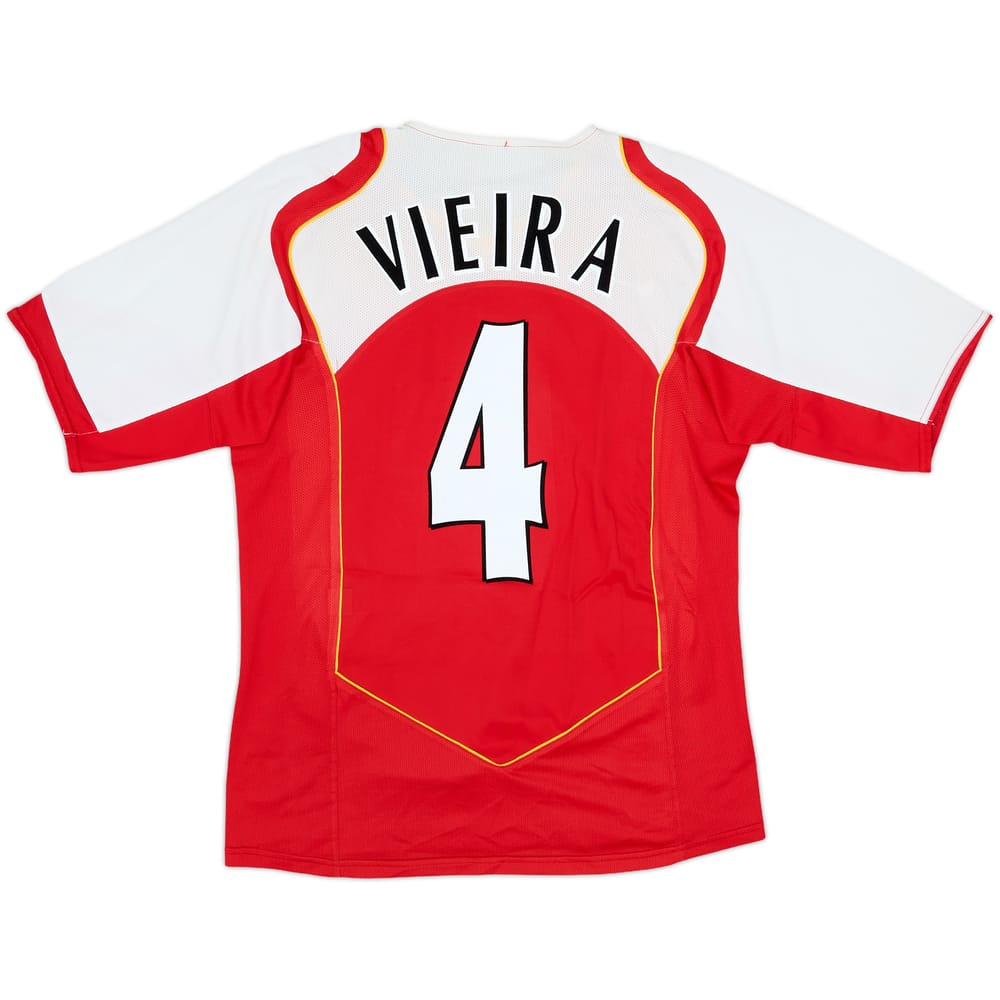 2004-05 Arsenal Home Shirt Vieira #4 - 8/10 - (L)