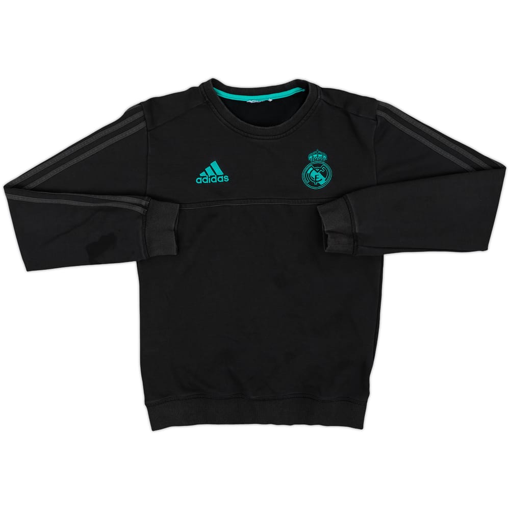 2017-18 Real Madrid adidas Sweat Top - 8/10 - (L.Boys)