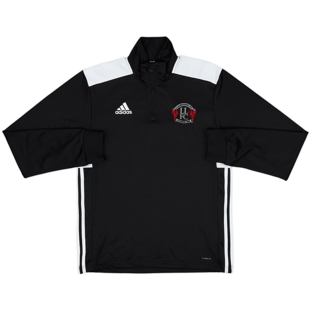 2018-19 Llandudno FC adidas 1/4 Zip Drill Top - 10/10 - (S)