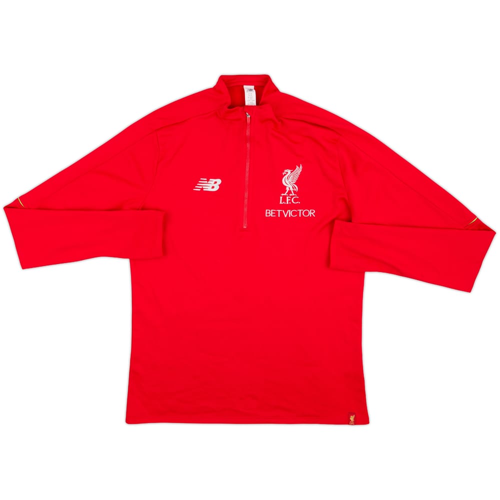 2016-17 Liverpool New Balance 1/4 Zip Training Top - 8/10 - (M)