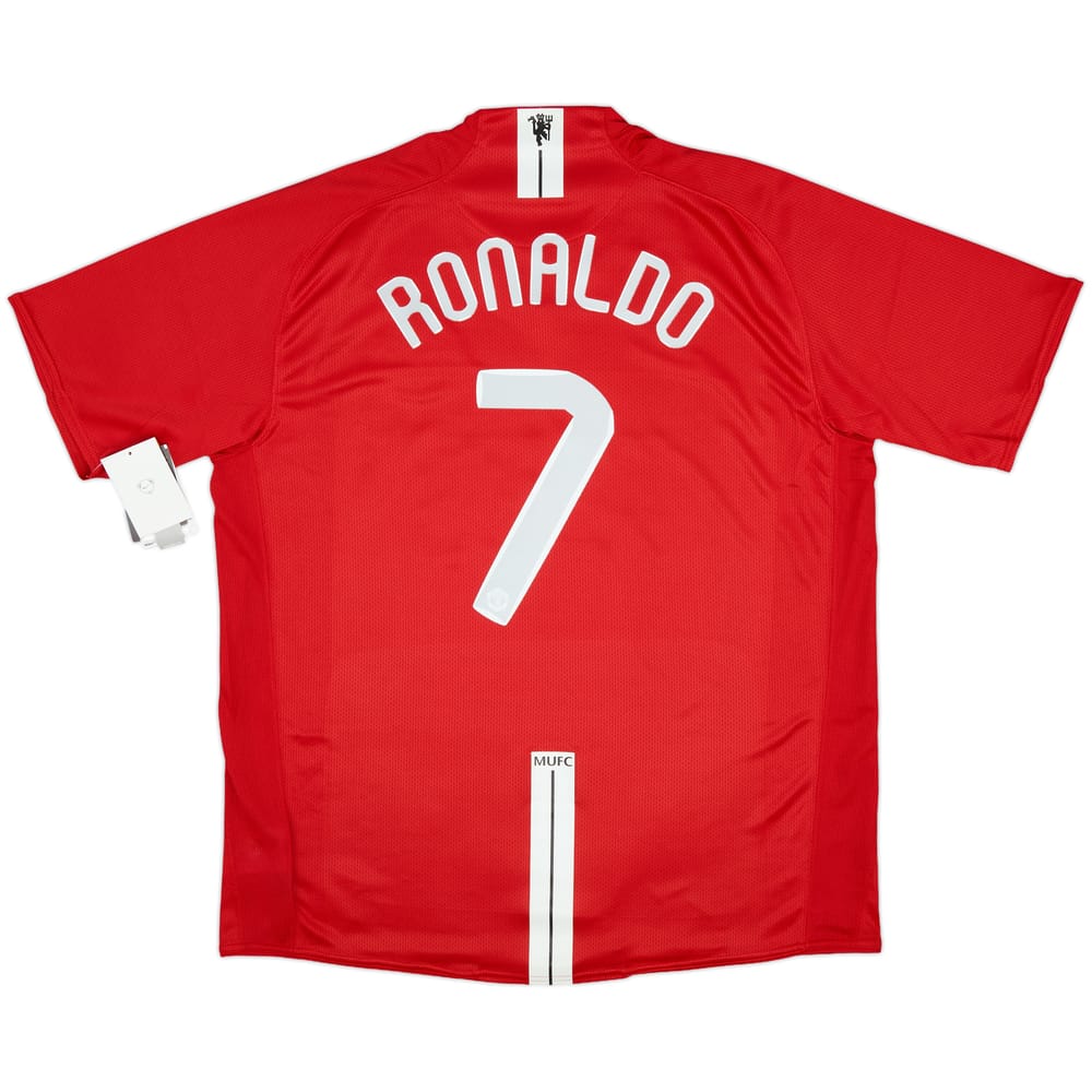 2007-09 Manchester United Home Shirt Ronaldo #7 (XL)
