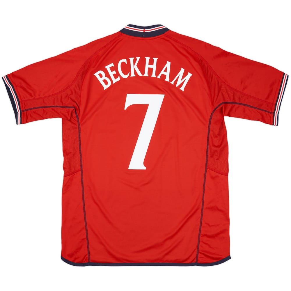 2002-04 England Away Shirt Beckham #7 (XL)