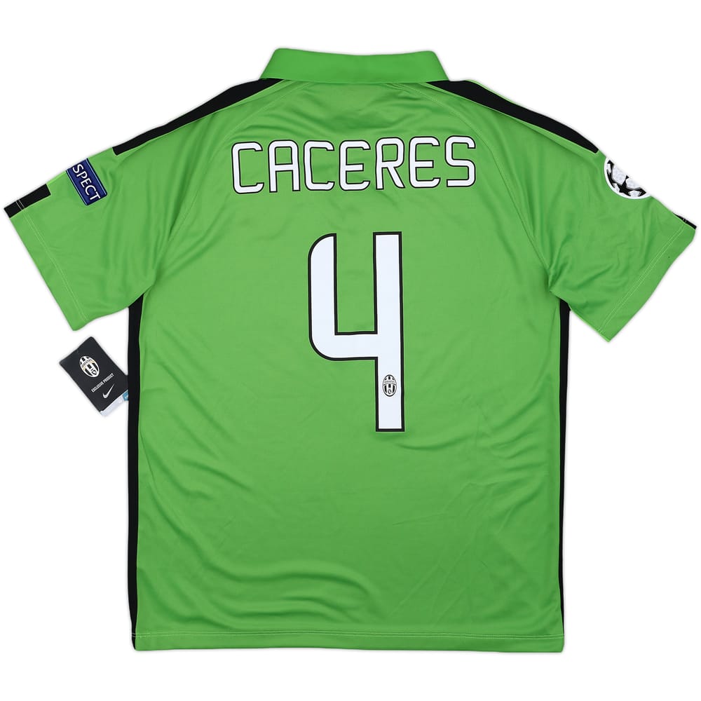 2014-15 Juventus Third Shirt Caceres #4 (L)