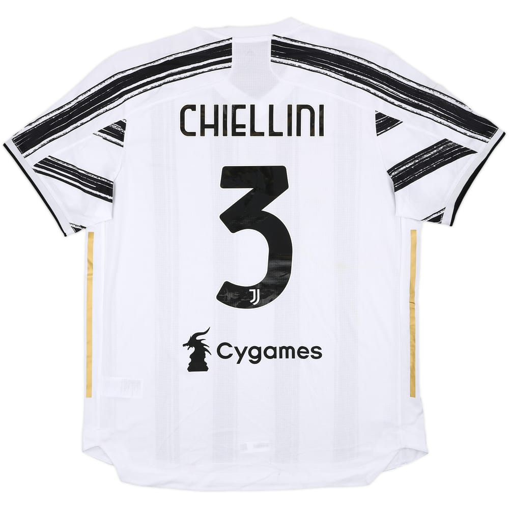 2020-21 Juventus Authentic Home Shirt Chiellini #3 (XL)
