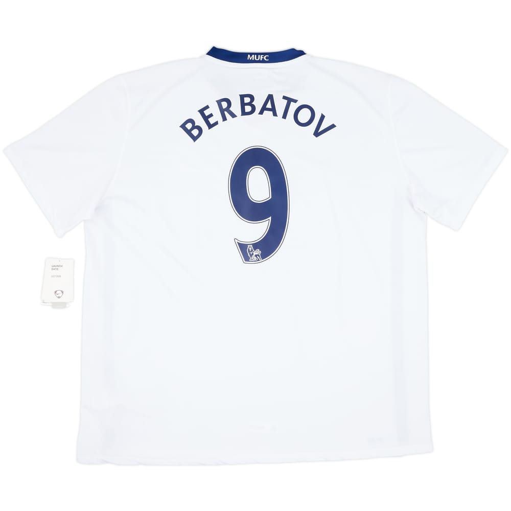 2008-10 Manchester United Away Shirt Berbatov #9 (XXL)