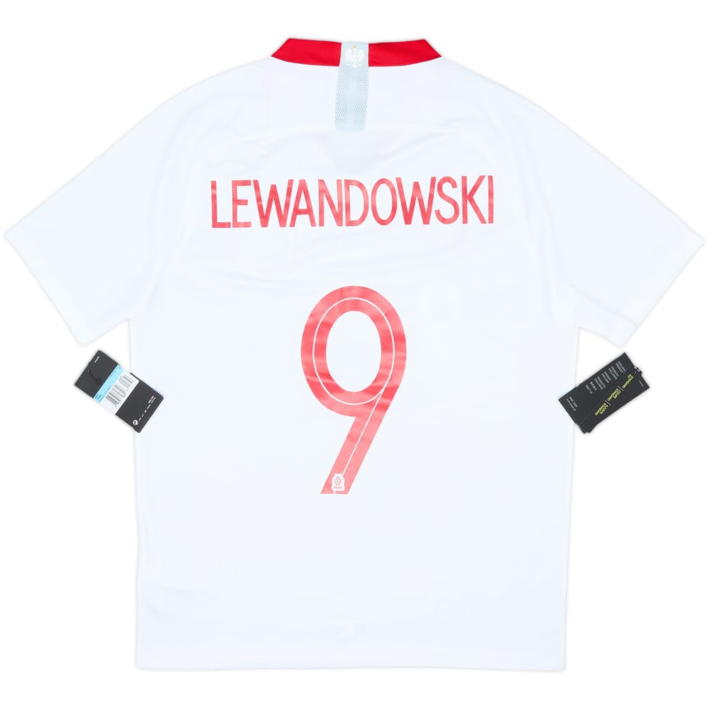 2018-19 Poland Home Shirt Lewandowski #9 (M)