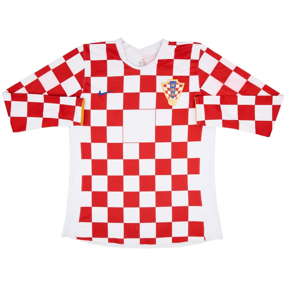 2008-09 Croatia Player Issue Home L/S Shirt - 9/10 - (XL)