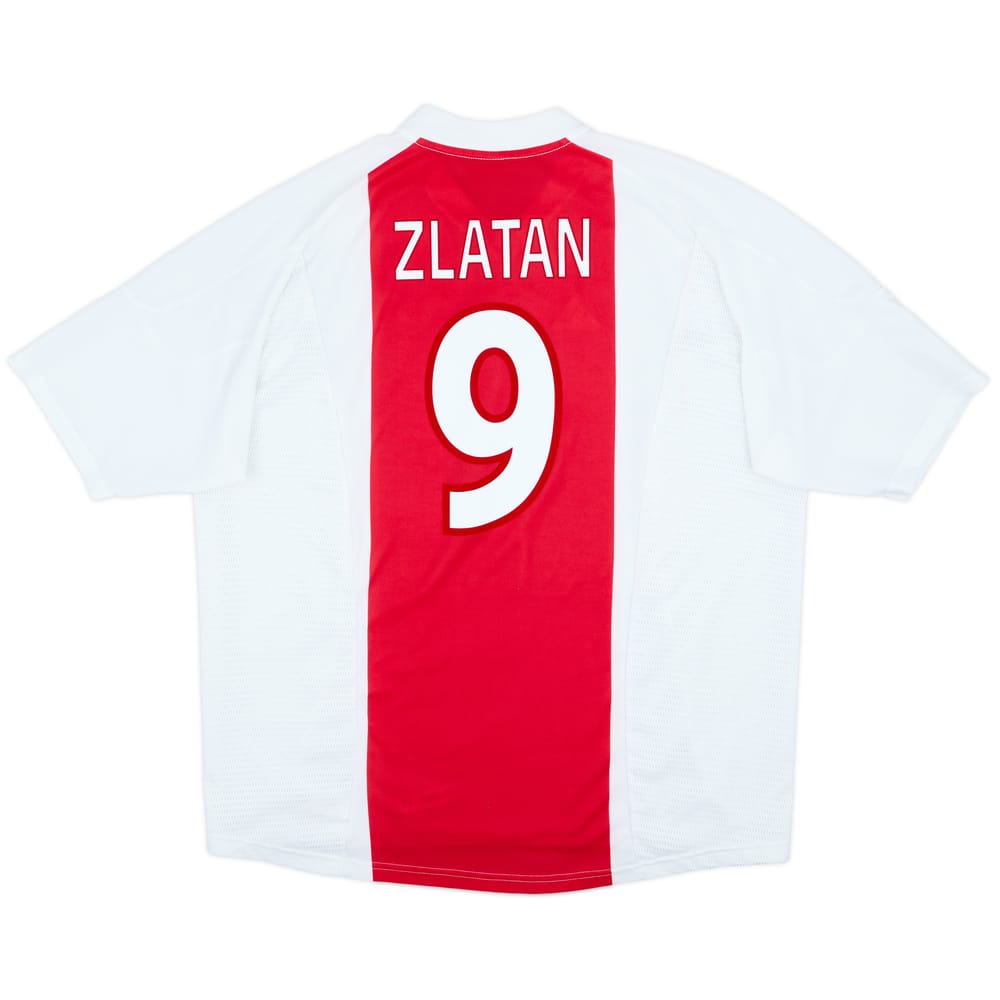 Camiseta de local del Ajax 2002-04 Zlatan #9 - 6/10 - (XXL)