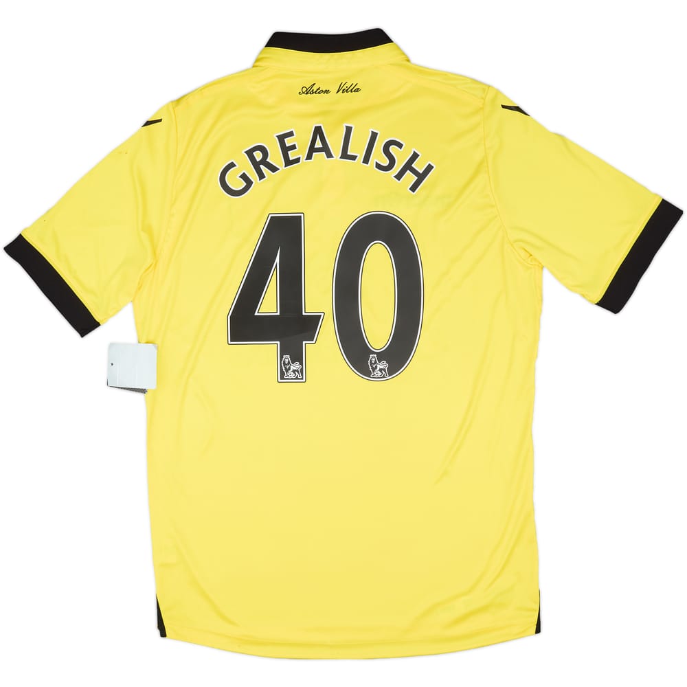 2015-16 Aston Villa Away Shirt Grealish #40 (L)
