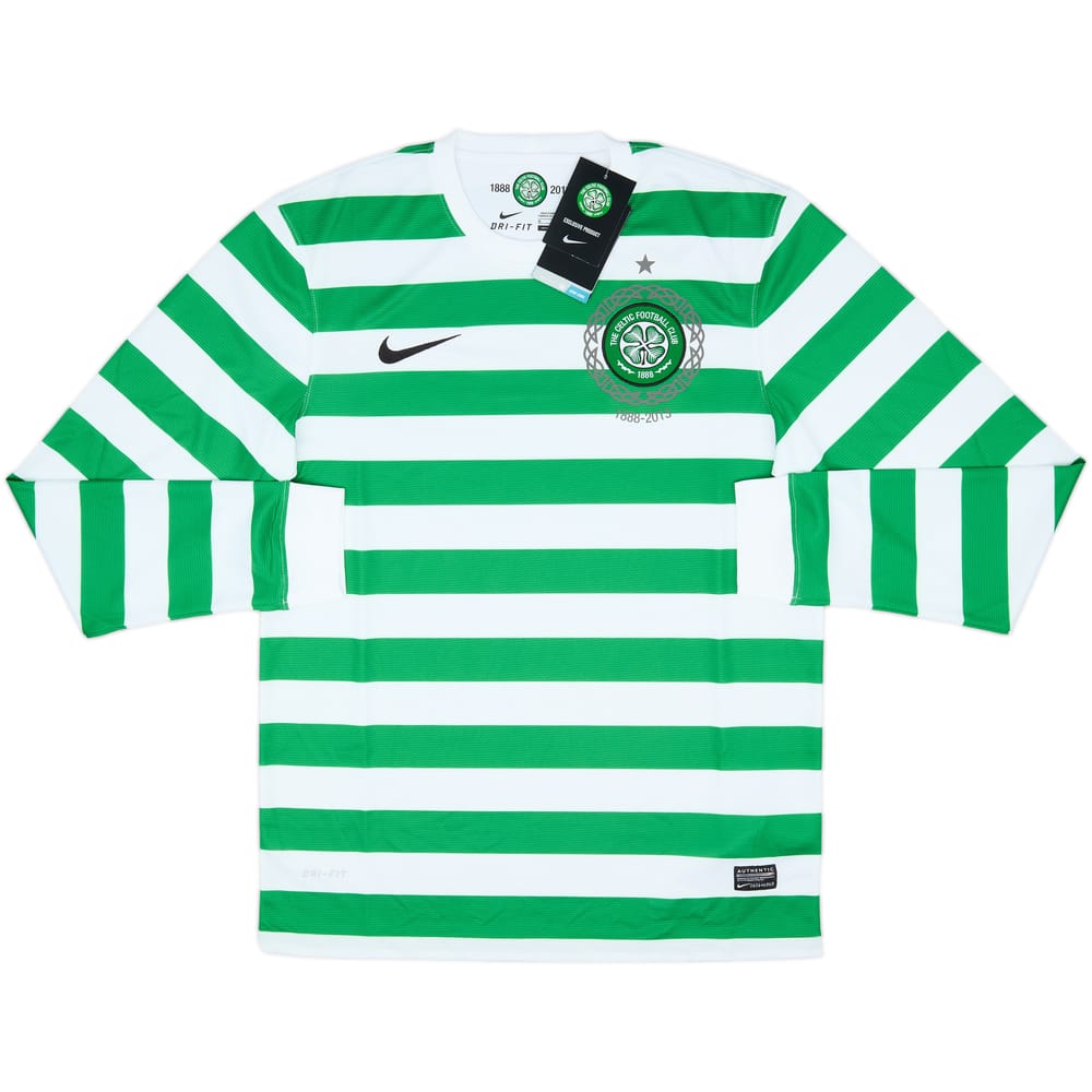 2012-13 Celtic '125th Anniversary' Home L/S Shirt (M)