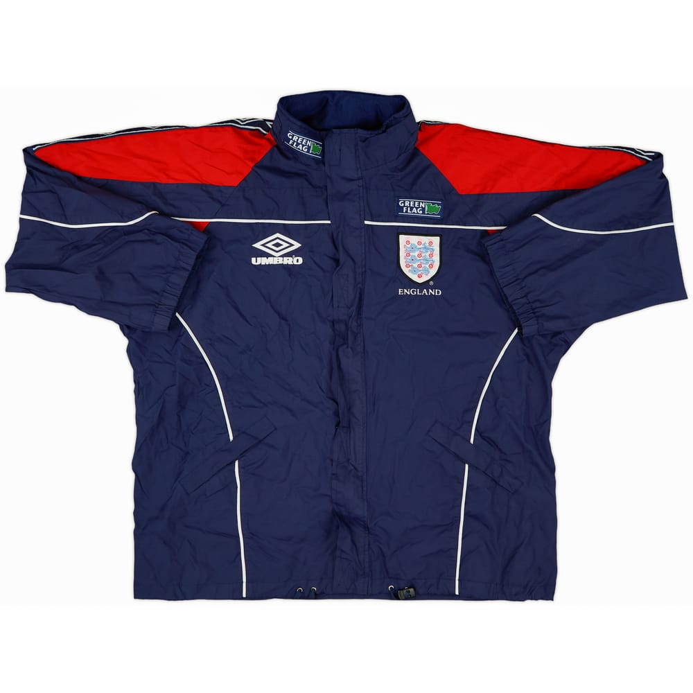 1995-97 England Umbro Hooded Rain Jacket - 6/10 - (L)