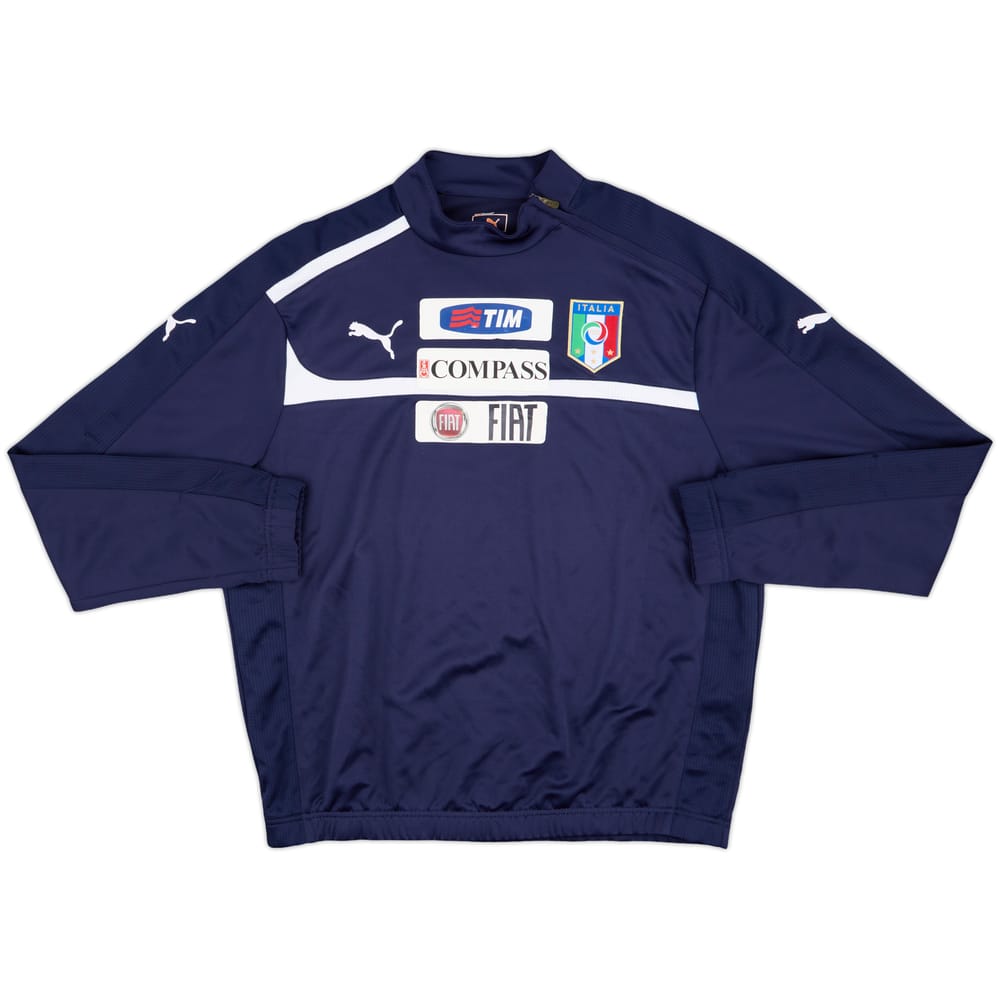 2012-13 Italy Puma 1/4 Zip Sweat Top - 8/10 - (L)