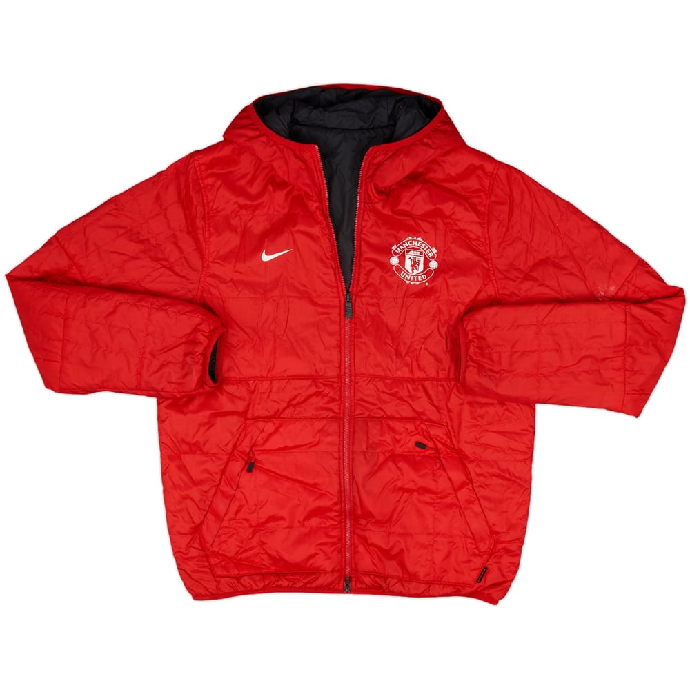 2013-14 Manchester United Nike Reversible Padded Bench Coat - 4/10 - (L)
