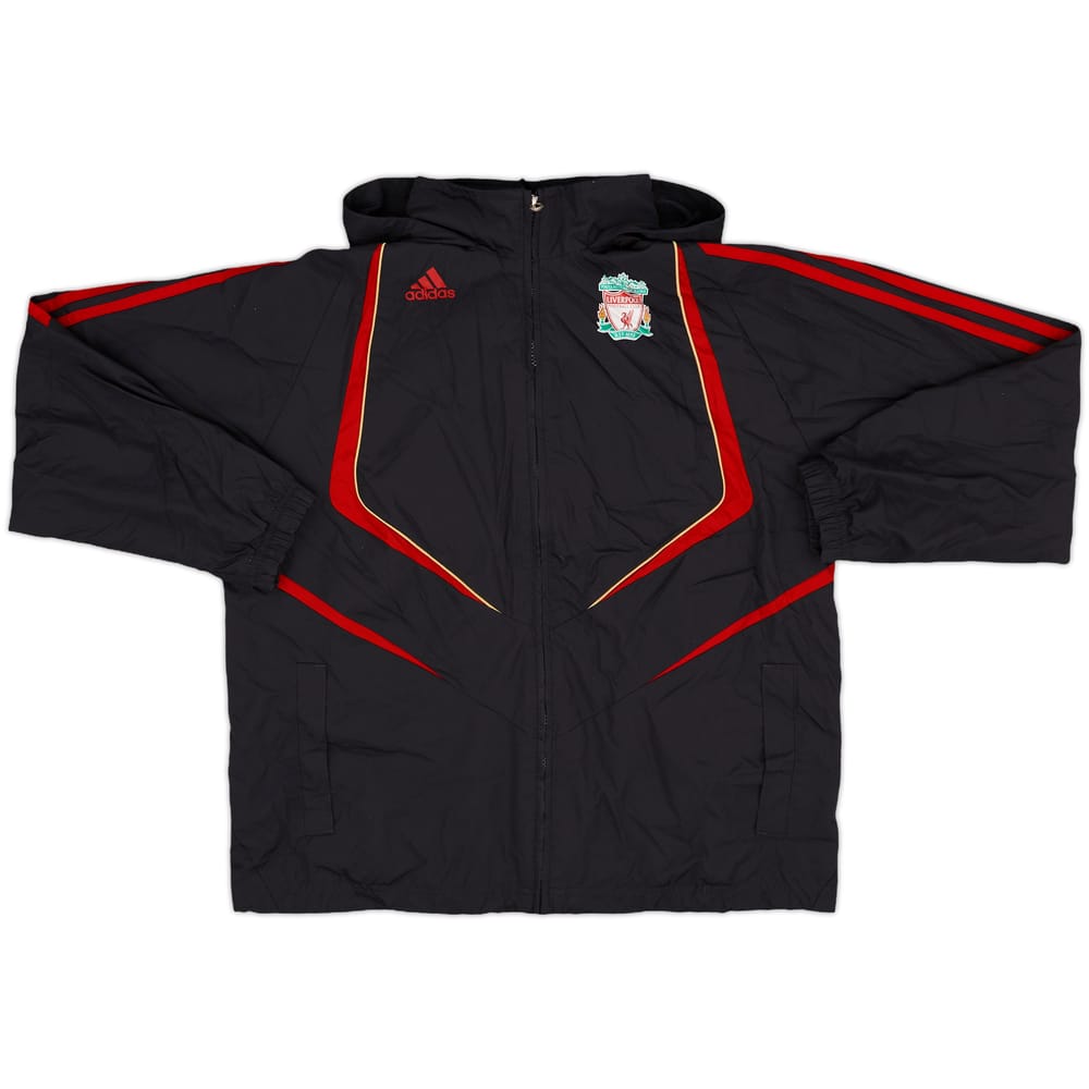 2009-10 Liverpool adidas Hooded Rain Jacket - 8/10 - (M.Boys)
